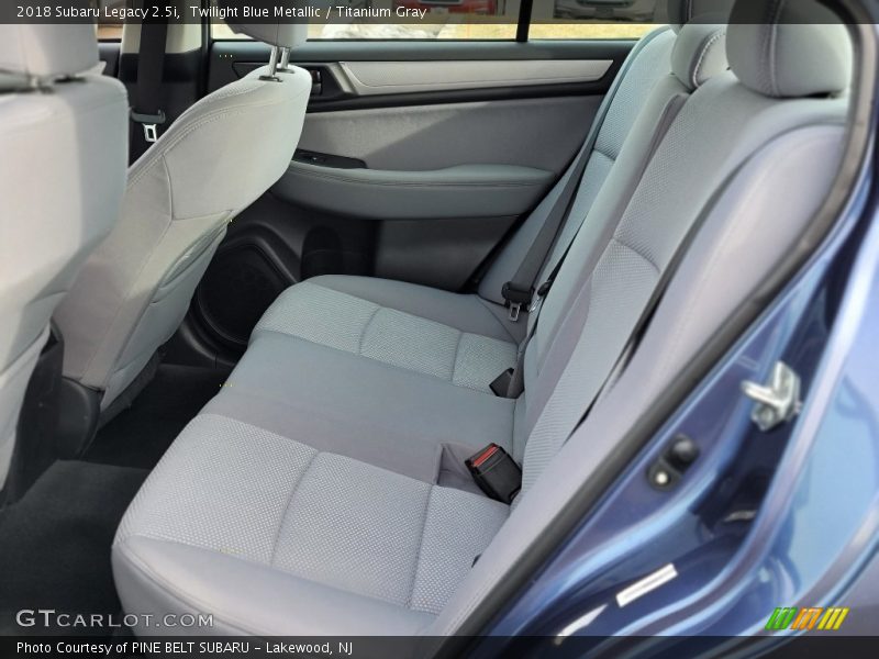 Rear Seat of 2018 Legacy 2.5i