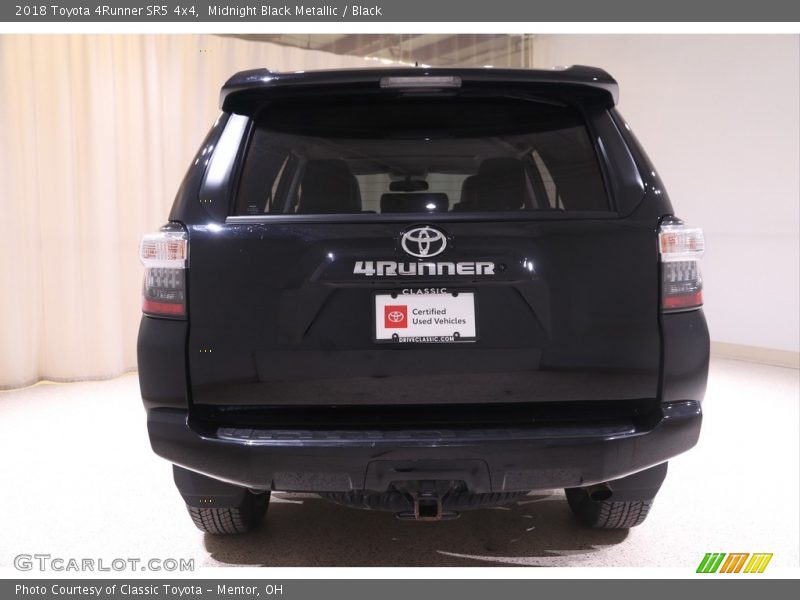 Midnight Black Metallic / Black 2018 Toyota 4Runner SR5 4x4