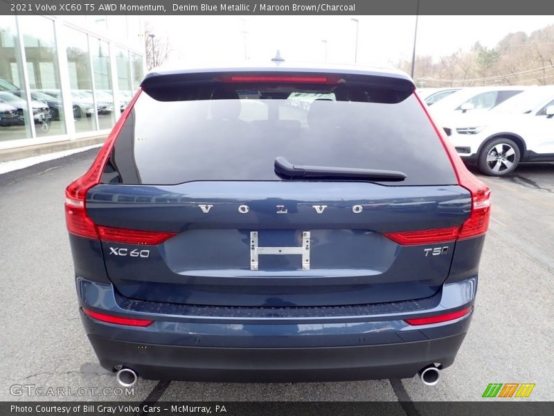 Denim Blue Metallic / Maroon Brown/Charcoal 2021 Volvo XC60 T5 AWD Momentum