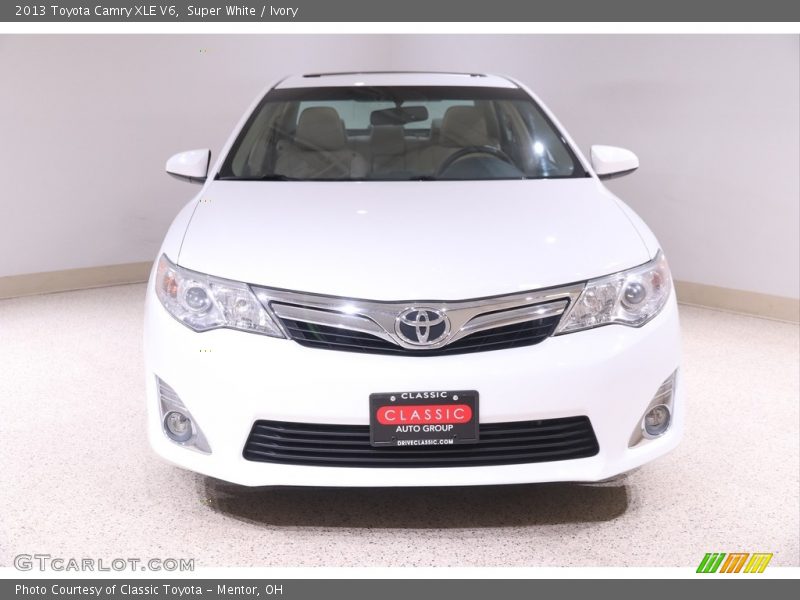 Super White / Ivory 2013 Toyota Camry XLE V6