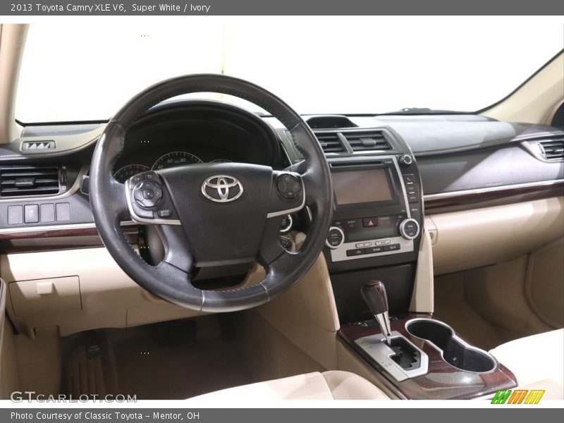 Super White / Ivory 2013 Toyota Camry XLE V6