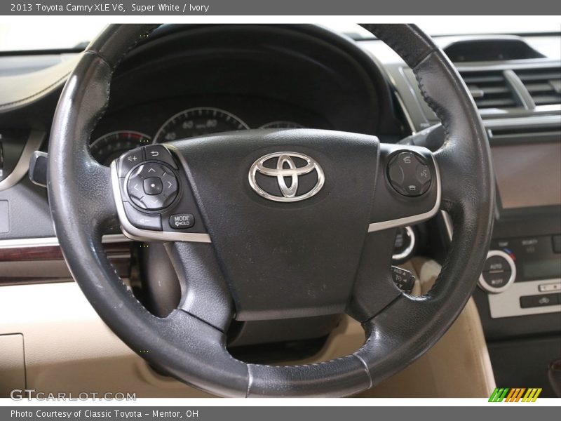 Super White / Ivory 2013 Toyota Camry XLE V6