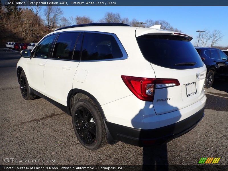 Platinum White Pearl / Black 2021 Honda Pilot Special Edition AWD