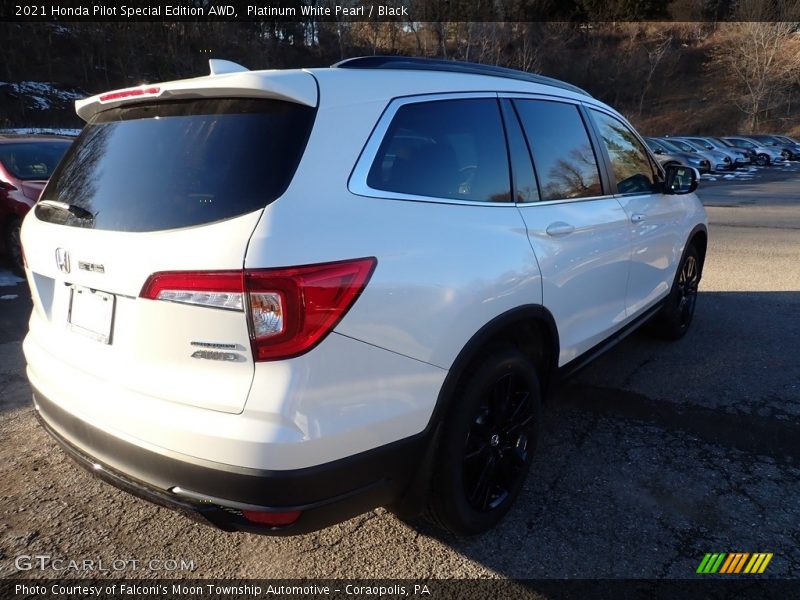 Platinum White Pearl / Black 2021 Honda Pilot Special Edition AWD