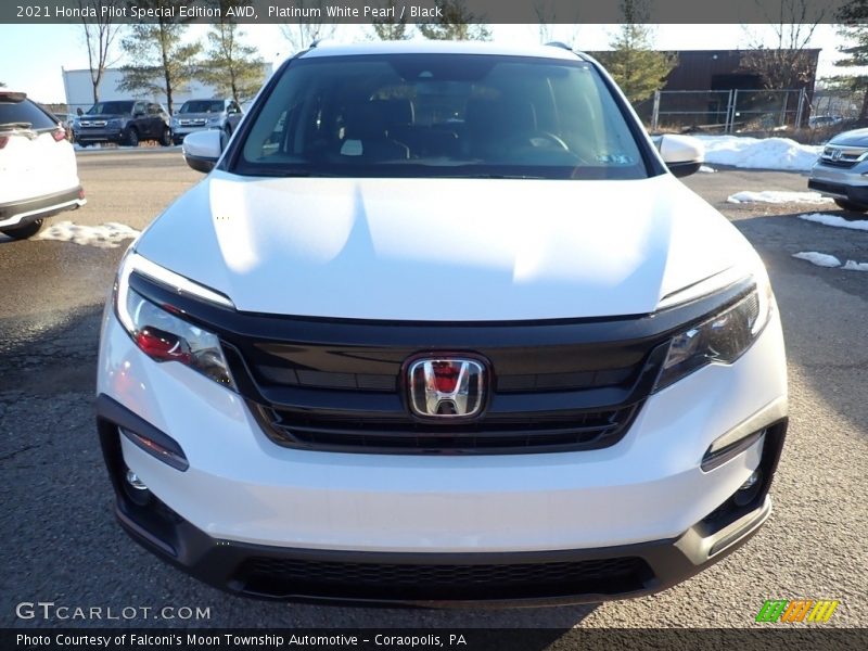Platinum White Pearl / Black 2021 Honda Pilot Special Edition AWD
