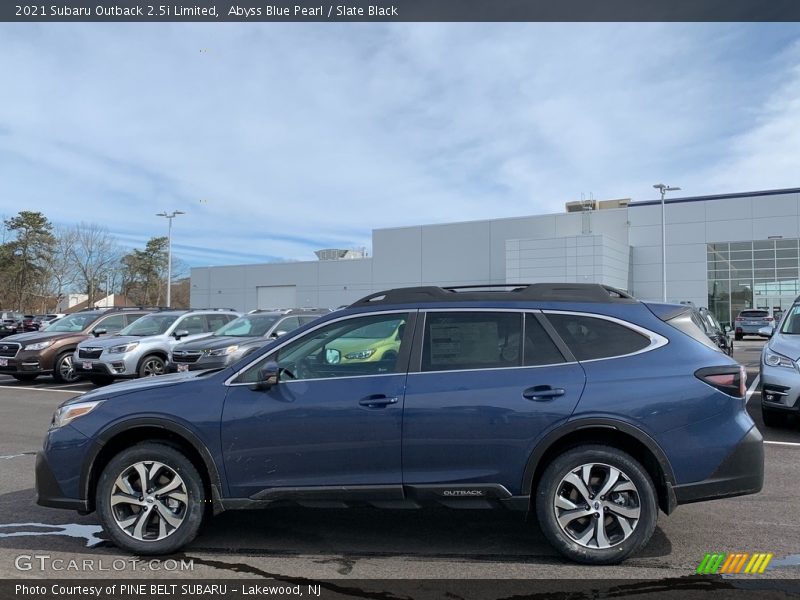 Abyss Blue Pearl / Slate Black 2021 Subaru Outback 2.5i Limited