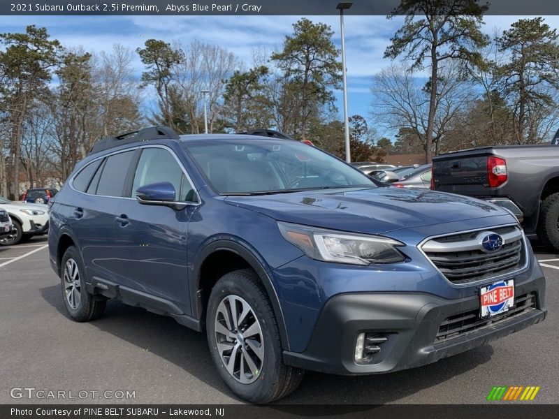 Abyss Blue Pearl / Gray 2021 Subaru Outback 2.5i Premium