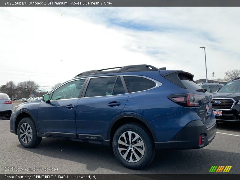 Abyss Blue Pearl / Gray 2021 Subaru Outback 2.5i Premium