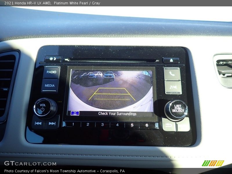Platinum White Pearl / Gray 2021 Honda HR-V LX AWD