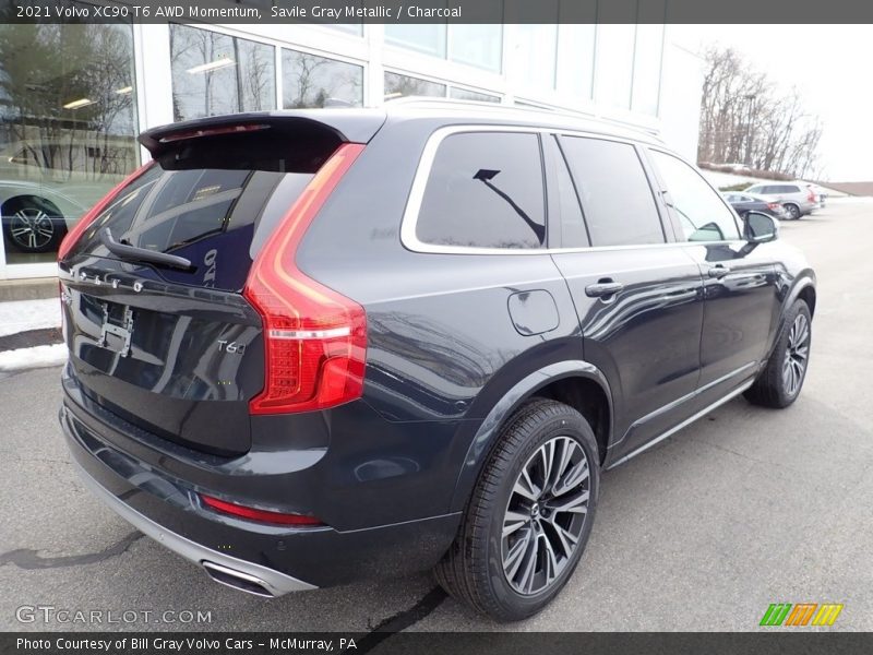 Savile Gray Metallic / Charcoal 2021 Volvo XC90 T6 AWD Momentum