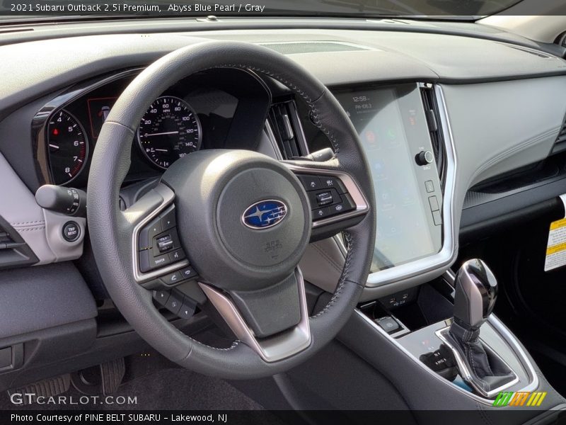 Abyss Blue Pearl / Gray 2021 Subaru Outback 2.5i Premium