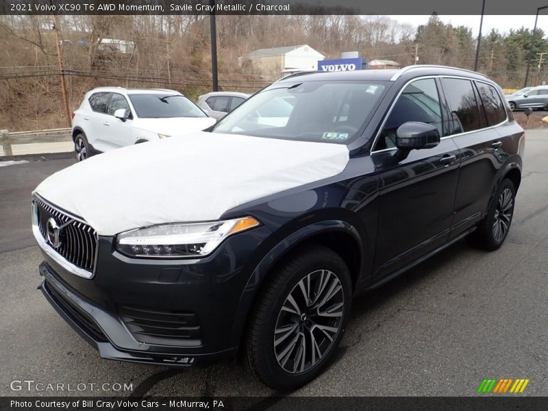 Savile Gray Metallic / Charcoal 2021 Volvo XC90 T6 AWD Momentum
