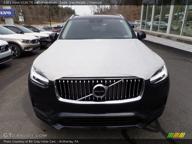 Savile Gray Metallic / Charcoal 2021 Volvo XC90 T6 AWD Momentum