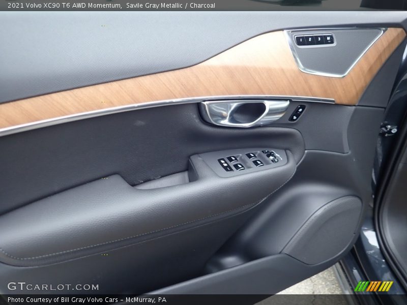 Savile Gray Metallic / Charcoal 2021 Volvo XC90 T6 AWD Momentum