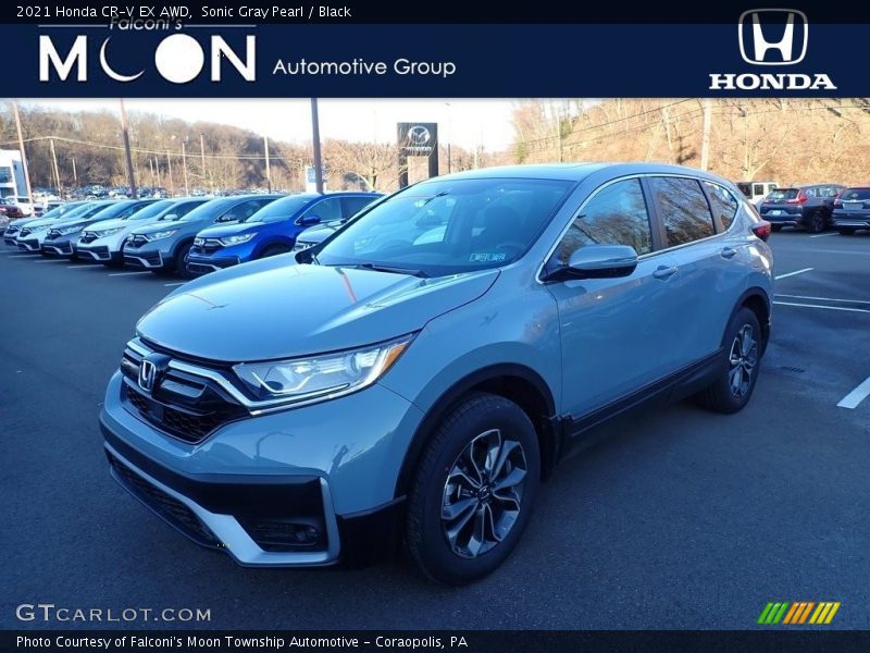 Sonic Gray Pearl / Black 2021 Honda CR-V EX AWD