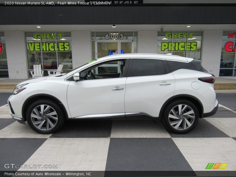 Pearl White Tricoat / Cashmere 2020 Nissan Murano SL AWD