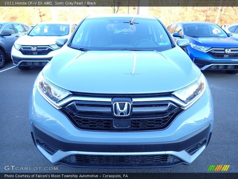 Sonic Gray Pearl / Black 2021 Honda CR-V EX AWD