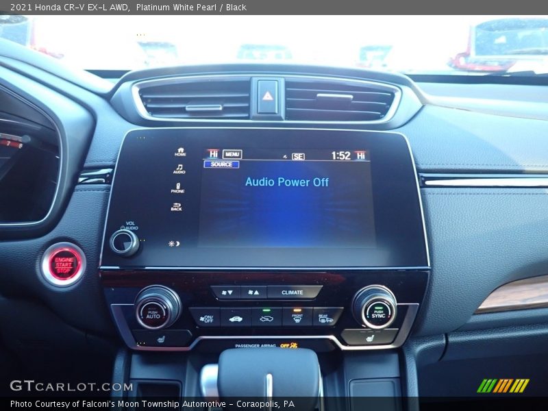 Platinum White Pearl / Black 2021 Honda CR-V EX-L AWD