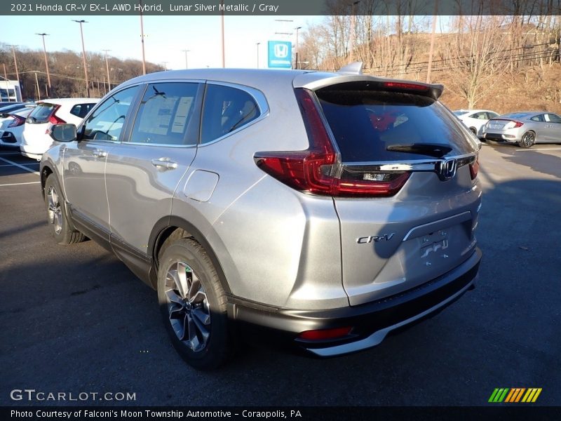 Lunar Silver Metallic / Gray 2021 Honda CR-V EX-L AWD Hybrid