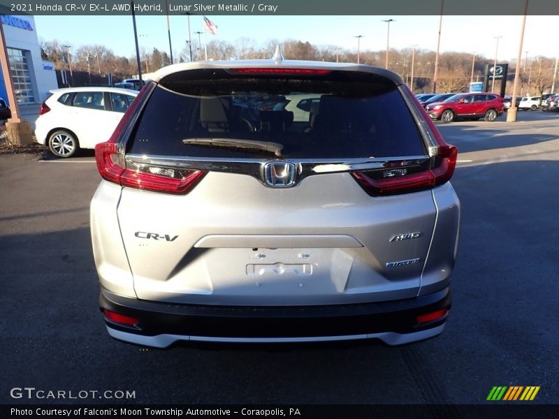 Lunar Silver Metallic / Gray 2021 Honda CR-V EX-L AWD Hybrid