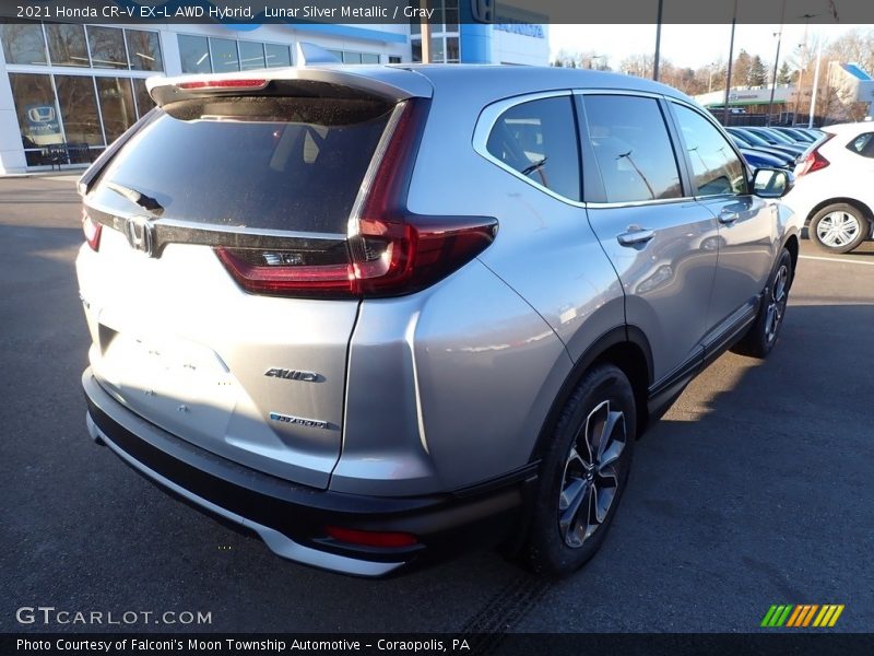 Lunar Silver Metallic / Gray 2021 Honda CR-V EX-L AWD Hybrid