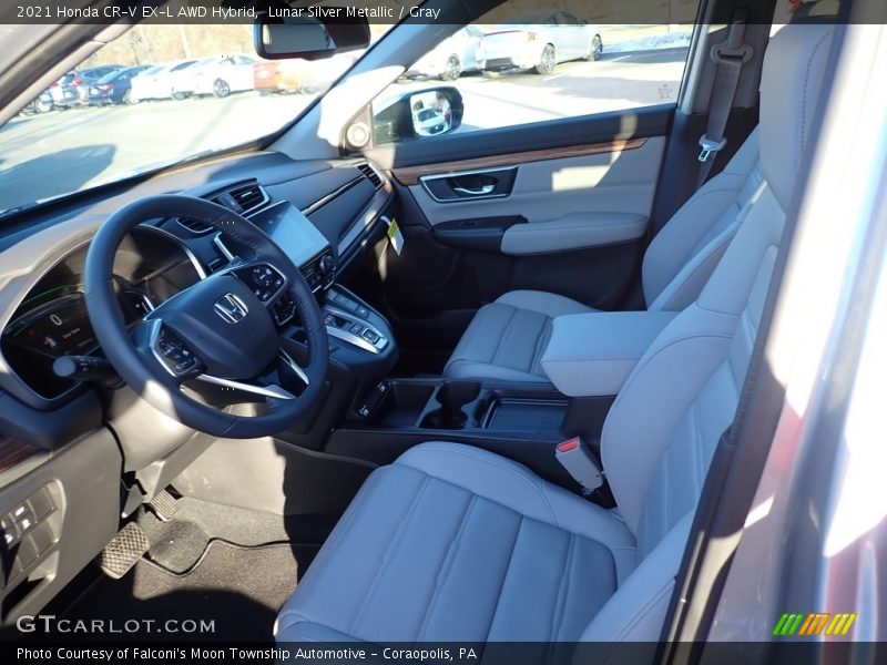 Lunar Silver Metallic / Gray 2021 Honda CR-V EX-L AWD Hybrid