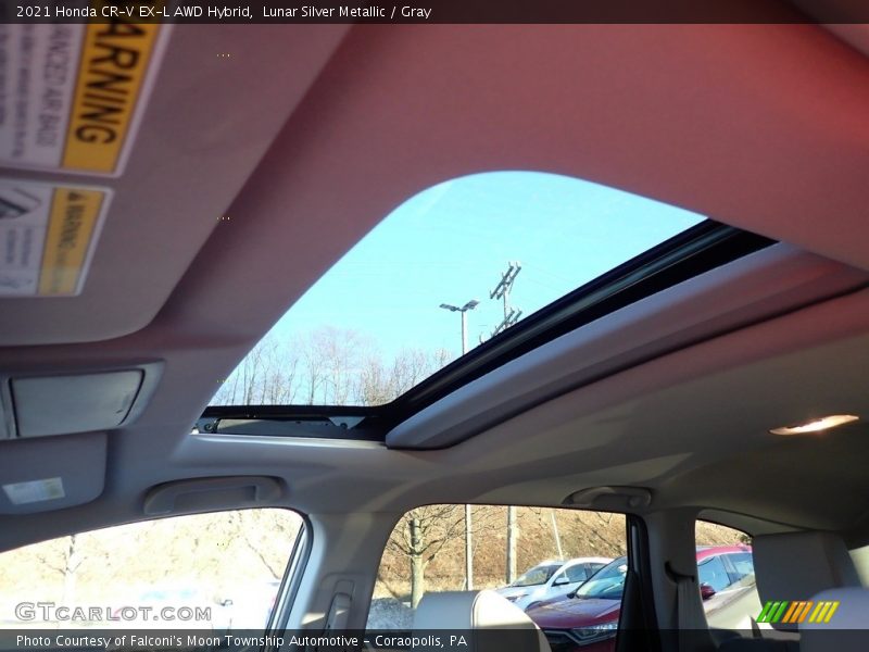 Lunar Silver Metallic / Gray 2021 Honda CR-V EX-L AWD Hybrid