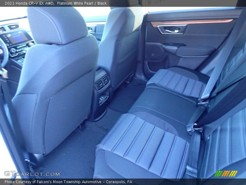 Platinum White Pearl / Black 2021 Honda CR-V EX AWD