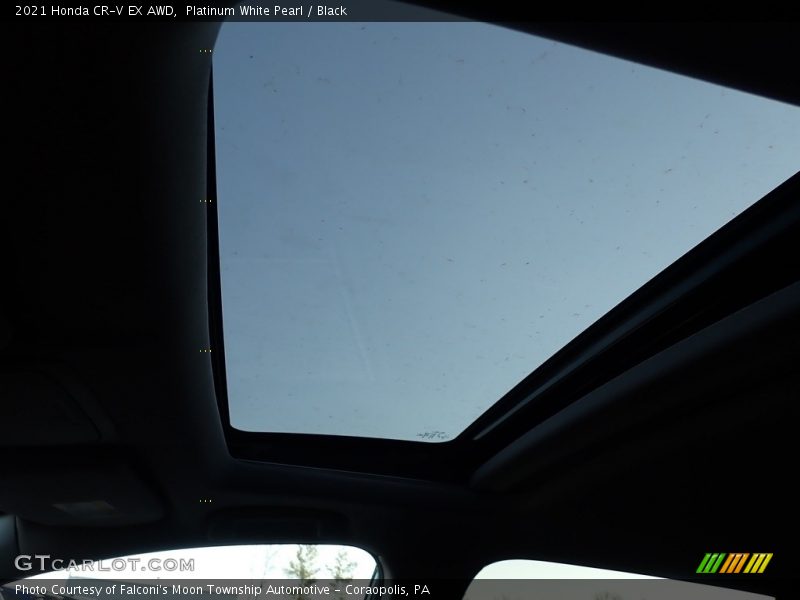 Platinum White Pearl / Black 2021 Honda CR-V EX AWD