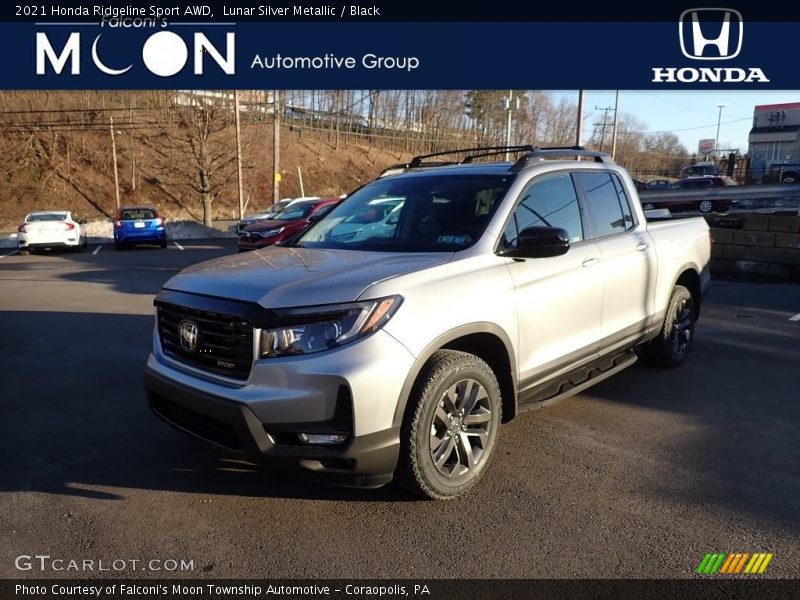 Lunar Silver Metallic / Black 2021 Honda Ridgeline Sport AWD