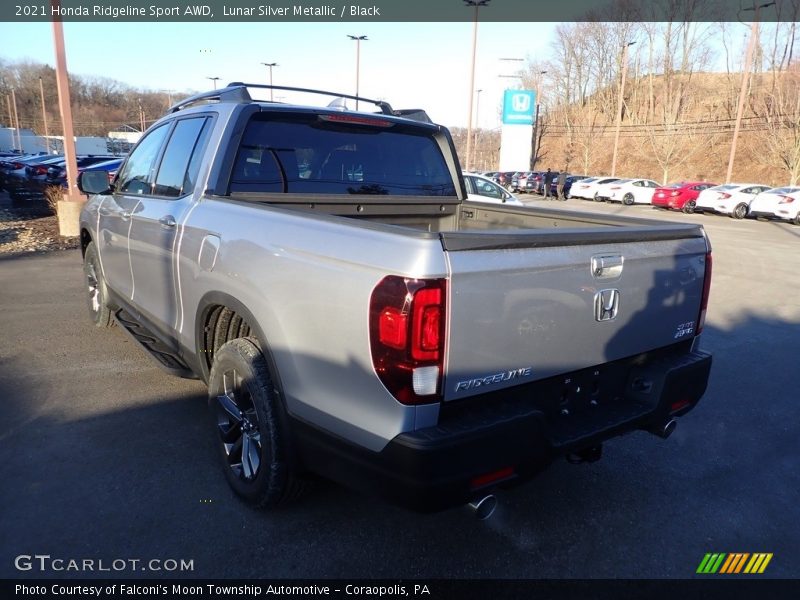 Lunar Silver Metallic / Black 2021 Honda Ridgeline Sport AWD