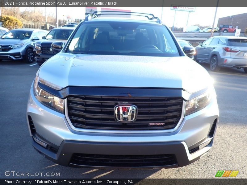 Lunar Silver Metallic / Black 2021 Honda Ridgeline Sport AWD