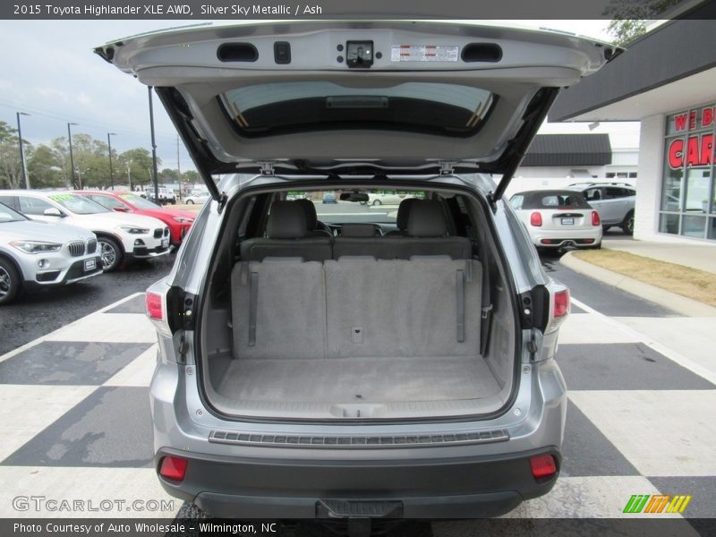 Silver Sky Metallic / Ash 2015 Toyota Highlander XLE AWD