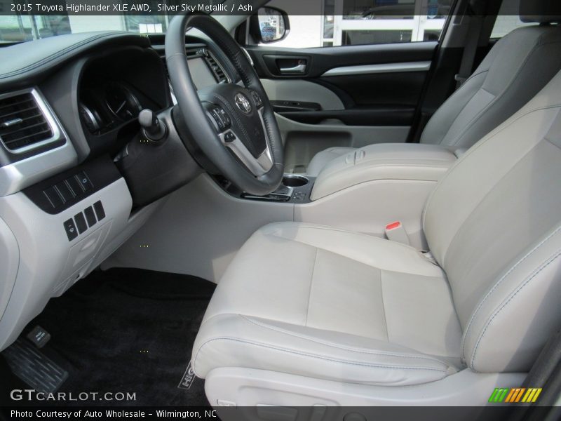 Silver Sky Metallic / Ash 2015 Toyota Highlander XLE AWD