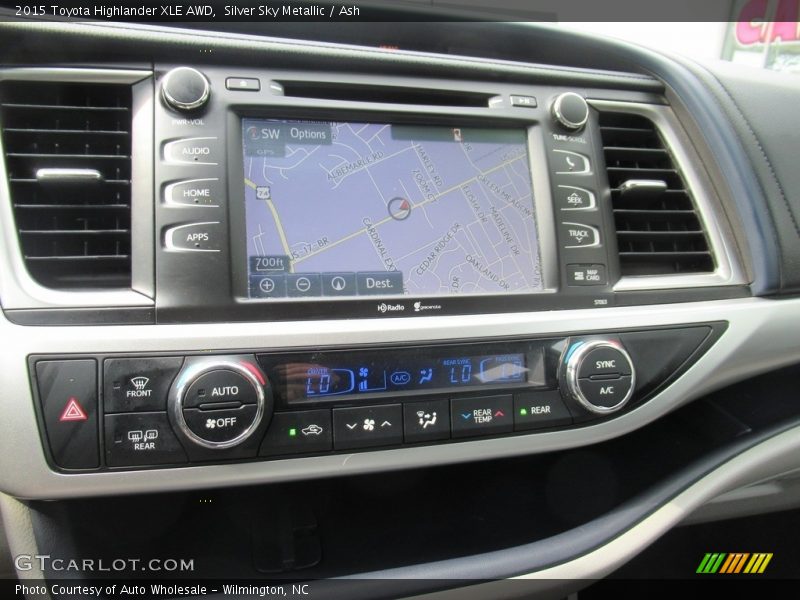 Silver Sky Metallic / Ash 2015 Toyota Highlander XLE AWD