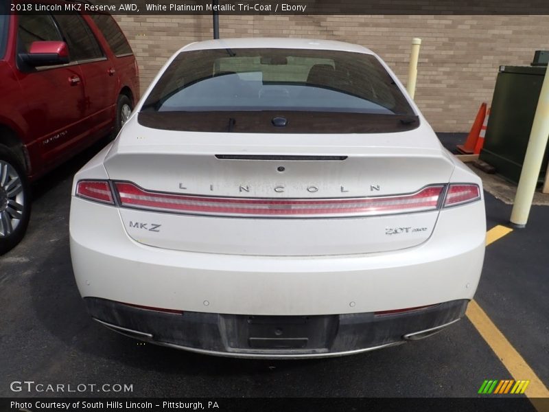 White Platinum Metallic Tri-Coat / Ebony 2018 Lincoln MKZ Reserve AWD
