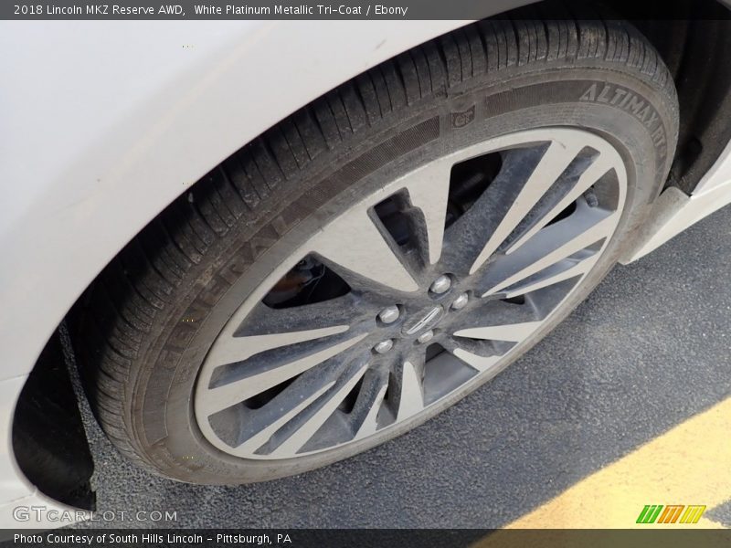 White Platinum Metallic Tri-Coat / Ebony 2018 Lincoln MKZ Reserve AWD