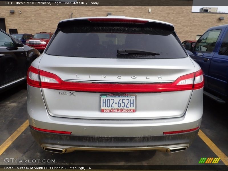 Ingot Silver Metallic / Ebony 2018 Lincoln MKX Premiere