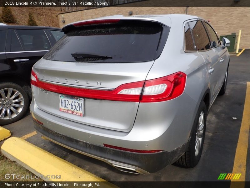 Ingot Silver Metallic / Ebony 2018 Lincoln MKX Premiere