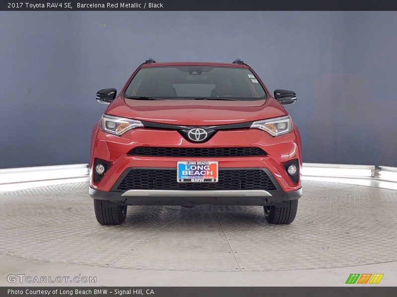 Barcelona Red Metallic / Black 2017 Toyota RAV4 SE