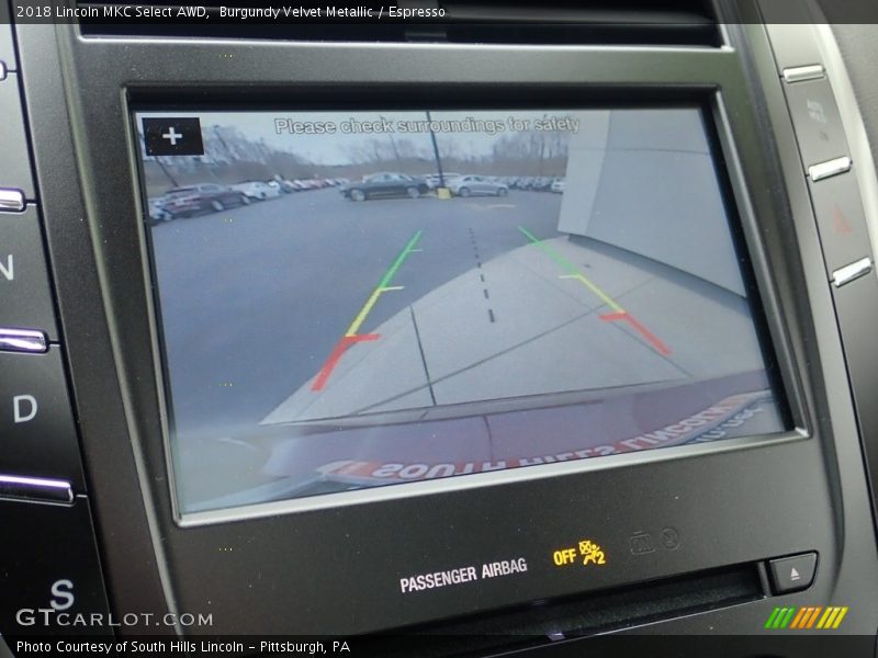 Burgundy Velvet Metallic / Espresso 2018 Lincoln MKC Select AWD