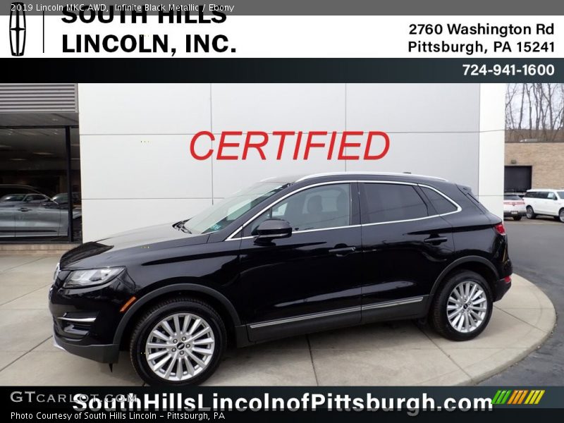 Infinite Black Metallic / Ebony 2019 Lincoln MKC AWD