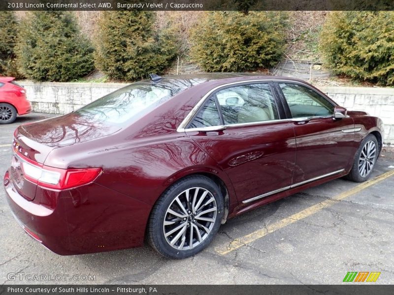 Burgundy Velvet / Cappuccino 2018 Lincoln Continental Select AWD