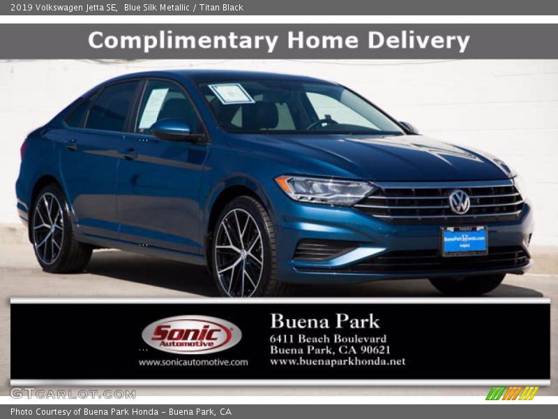 Blue Silk Metallic / Titan Black 2019 Volkswagen Jetta SE