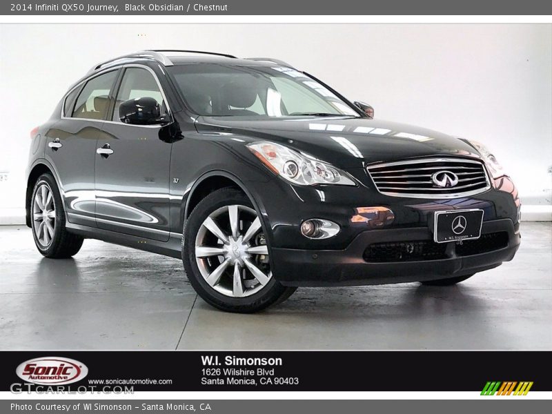 Black Obsidian / Chestnut 2014 Infiniti QX50 Journey