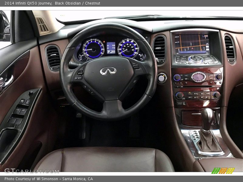 Dashboard of 2014 QX50 Journey
