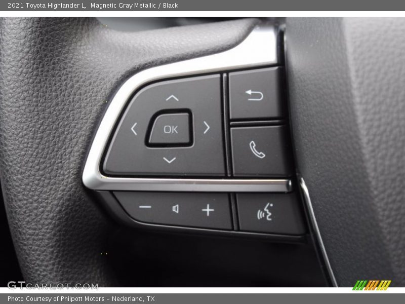 Magnetic Gray Metallic / Black 2021 Toyota Highlander L