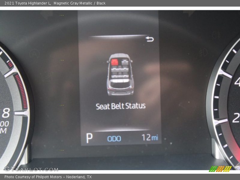Magnetic Gray Metallic / Black 2021 Toyota Highlander L
