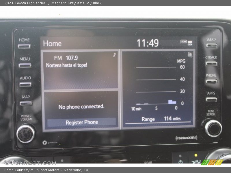 Magnetic Gray Metallic / Black 2021 Toyota Highlander L