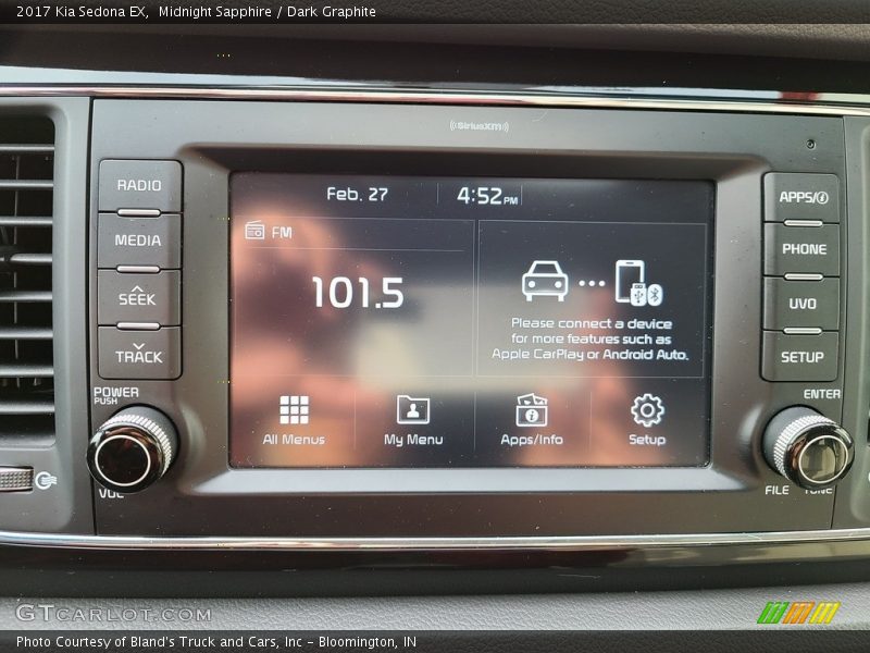 Midnight Sapphire / Dark Graphite 2017 Kia Sedona EX